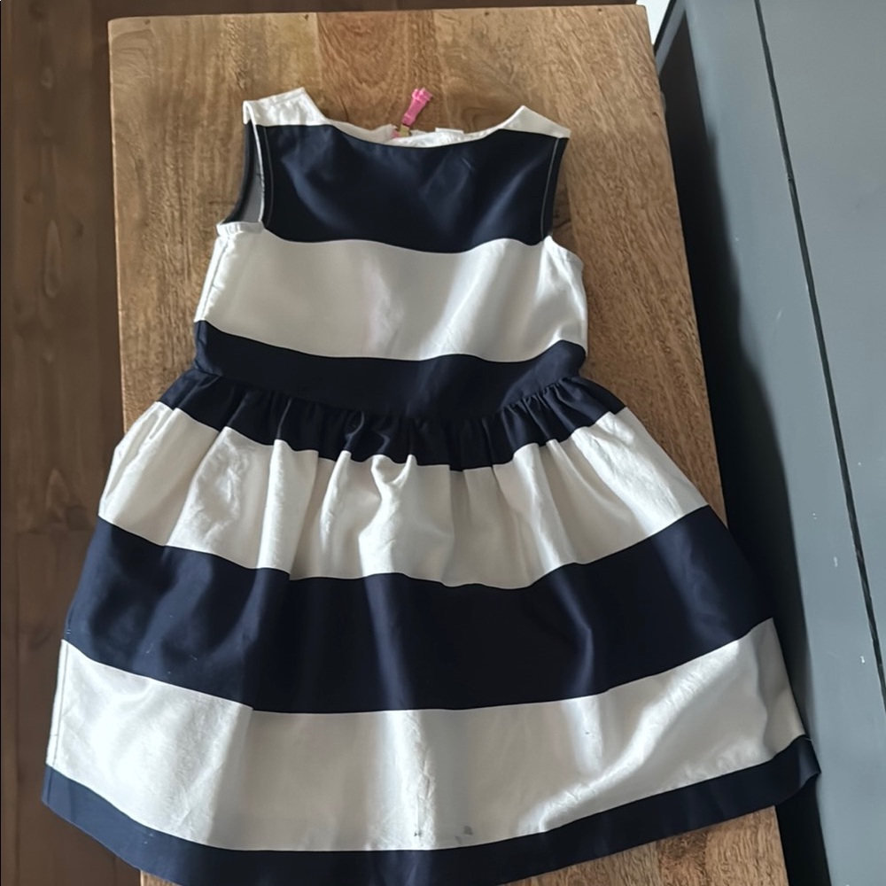 Crew cuts - Striped Navy and White Kids Dress
